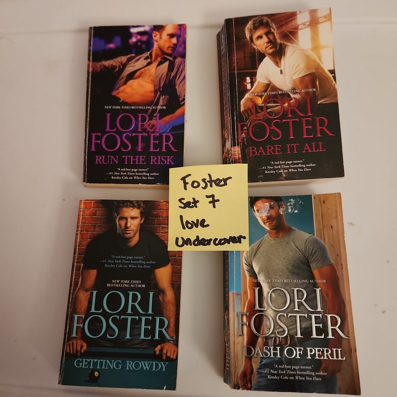 Foster SET #7/ Run the Risk (1), Bare it All (2), Getting Rowdy (3), Dash of Peril (4) LOT SERIES BUNDLE 