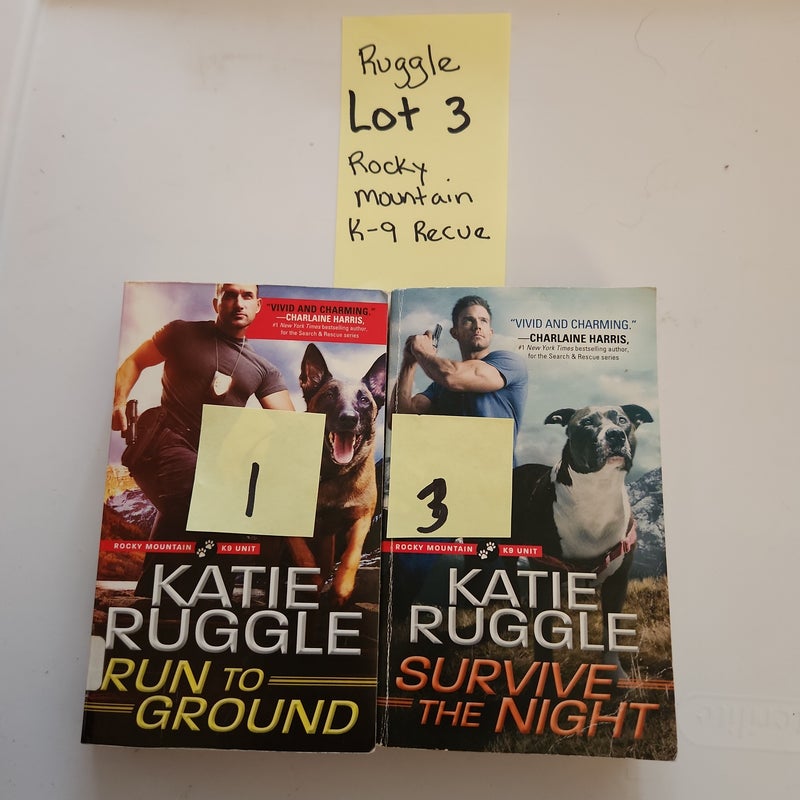 Ruggle LOT #3/ Run to Ground (1) & Survive the Night (3) SET SERIES BUNDLE