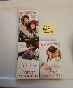 Shalvis LOT 5/ Instant Temptation (2), Instant attraction (3), Instant Gratification (4) SET SERIES BUNDLE