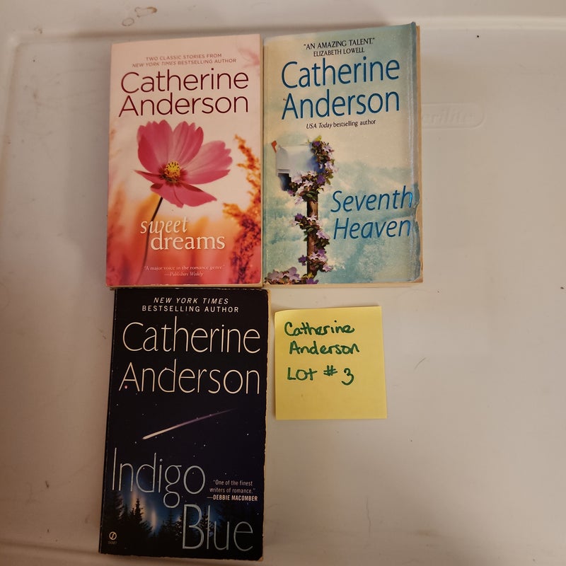 Anderson LOT 3/ Seventh Heaven (frayed), Indigo Blue (Comanche) & Reasonabke Doubt (in seventh heaven) & Without a Trace (in seventh heaven)