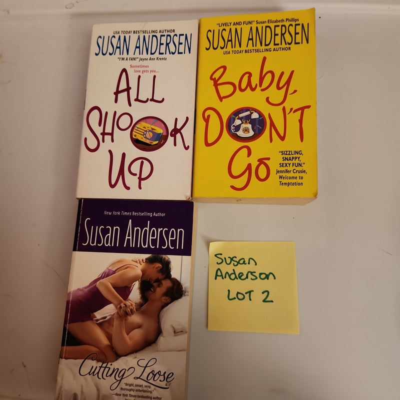 Susan Anderson LOT 2/ Cutting Loose , All Shook Up & Baby, Don't Go