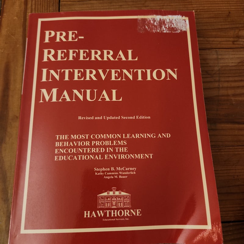 Pre-Referral Intervention Manual