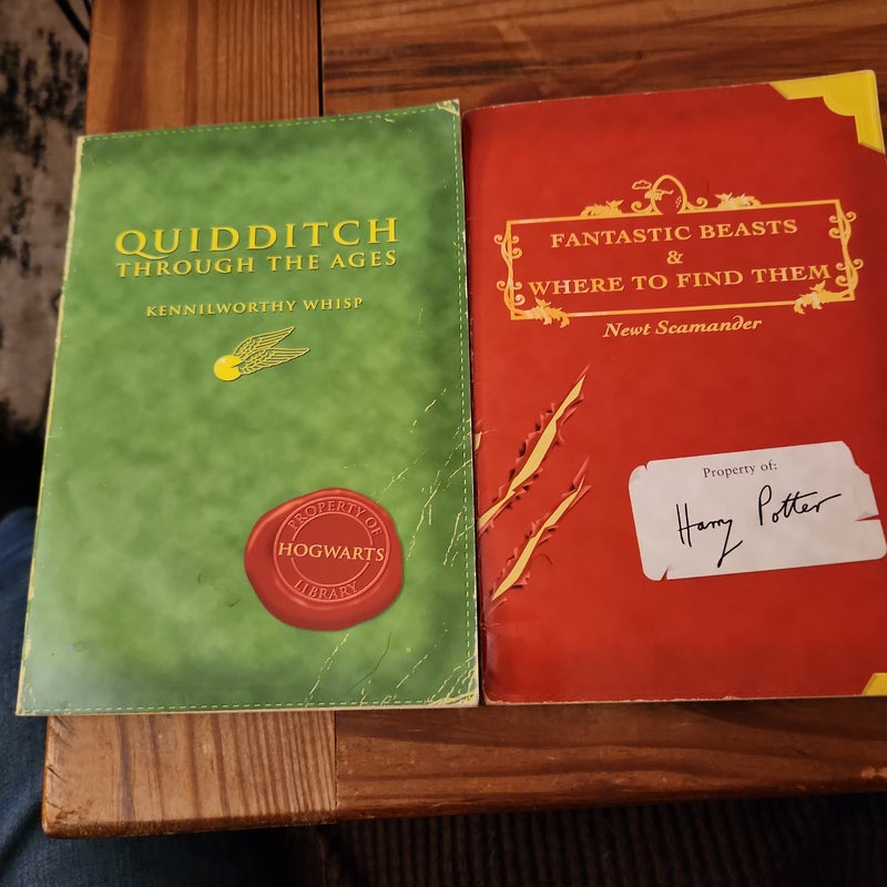 LOT/ Fantastic Beasts and where to find them & Quidditch Through the Ages