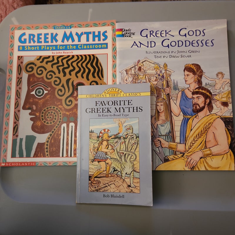 Myth LOT/ Greek myths plays for the classroom, Greek Gods and Goddesses and Favorite Greek Myths