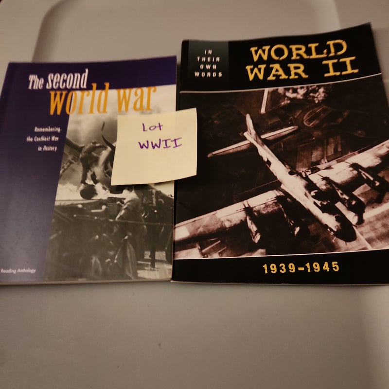 WWII LOT/ In Their Own Words - World War II and The Second World War