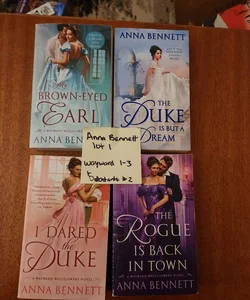 Anna Bennett LOT #1 / I dare the Duke, the Brown-Eyed Earl, the Duke is but a dream, the Rogue is back in town g
