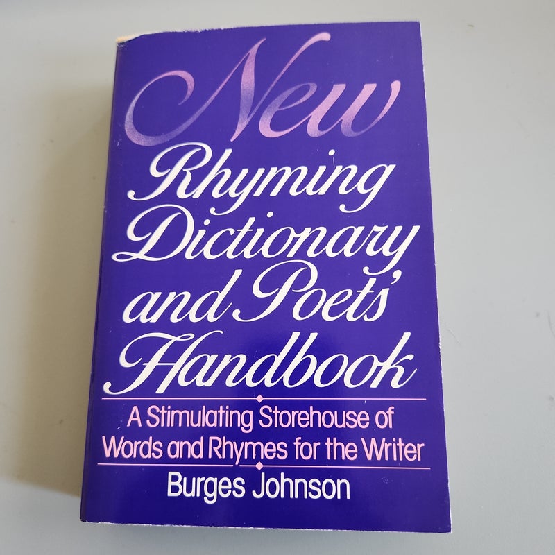 New Rhyming Dictionary and Poets' Handbook