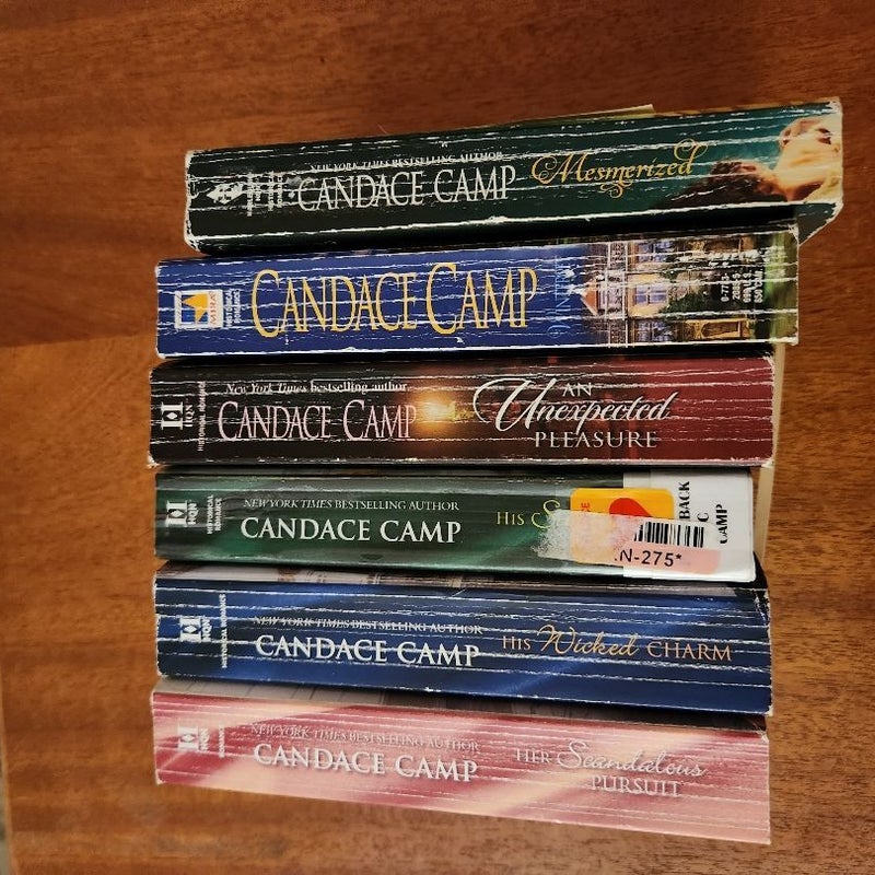 Candace Camp LOT/ His Sinful Touch, her Scandalous Pursuit, His Wicked Charm, Mesmerized, Winterset and An Unexpected Pleasure 