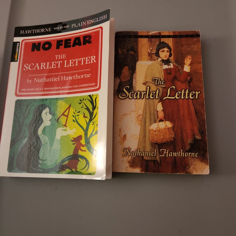 Hawthorne LOT/No Fear Scarlet Letter and The Scarlet Letter