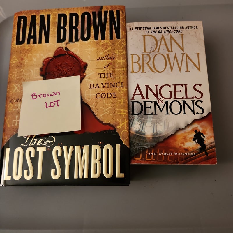 Brown LOT /Angels and Demons and The Lost Symbol