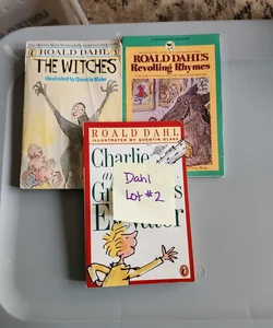 Dahl LOT #2/ Revolting Rhymes, Charlie and the Great Glass Elevator and The Witches