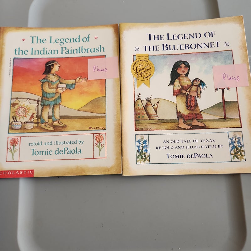 dePaola LOT/ The Legend of the Indian Paintbrush and The Legend of Bluebonnet
