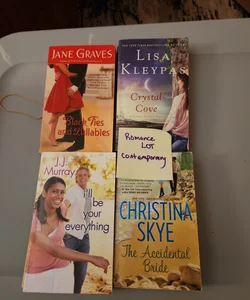 Romance LOT -contemporary / Black Ties and Lullabies, I'll Be Your Everything, The Accidental Bride and Crystal Cove