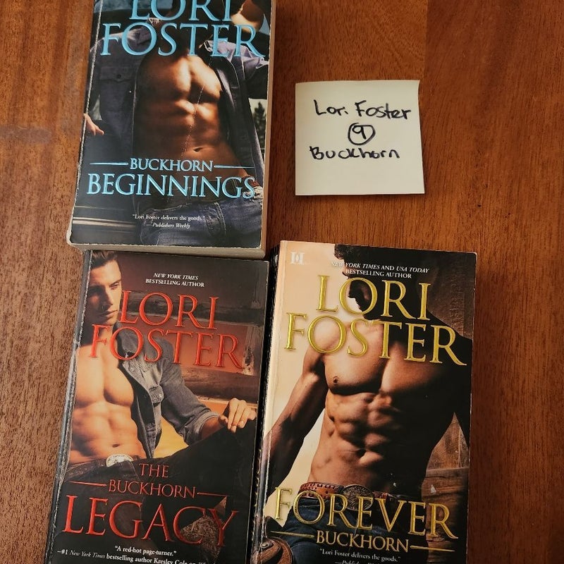 Lori Foster LOT #9 Buckhorn Beginnings, The Buckhorn Legacy and Forever Buckhorn