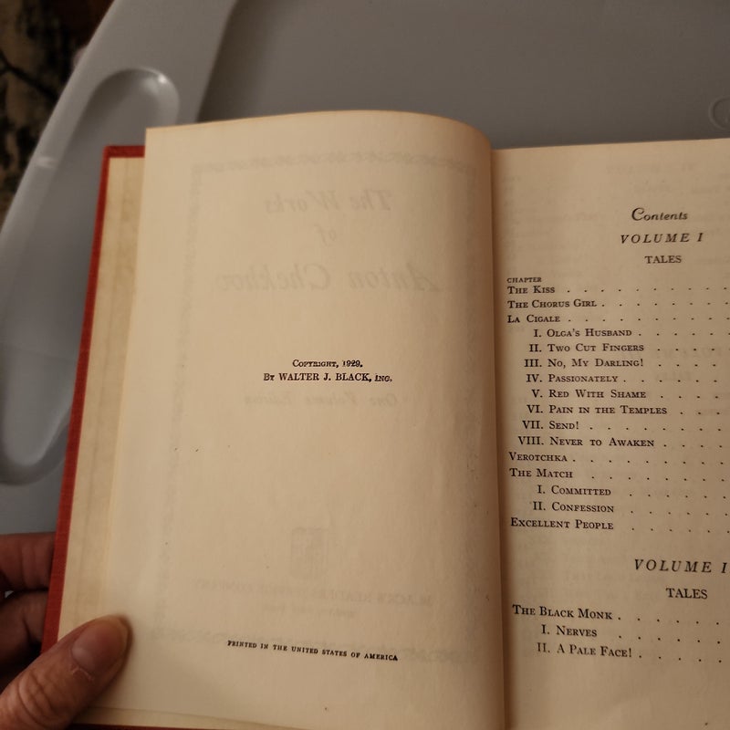 Vintage Book THE WORKS OF ANTON CHEKHOV One Volume Edition Copyright 1929