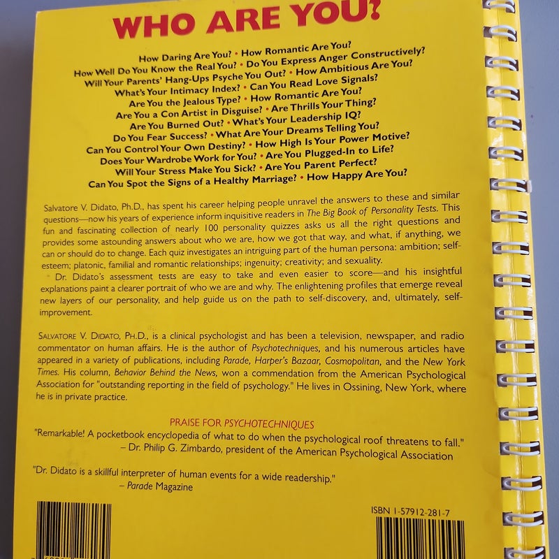 Who Are You? The Big Book of Personality Tests
