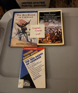 Crane LOT/ the classic story, an adapted version and the Barrons book notes The Red Badge of Courage and Other Stories
