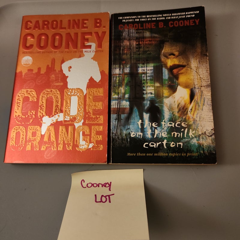 Cooney LOT/ Code Orange and The Face on the Milk Carton