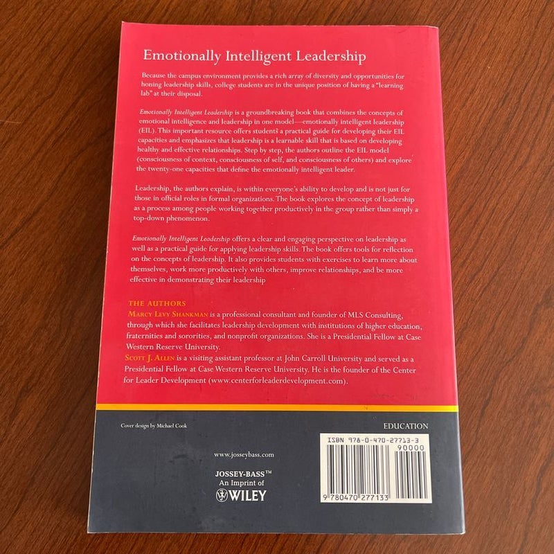 Emotionally Intelligent Leadership by Scott J. Allen, Paperback ...