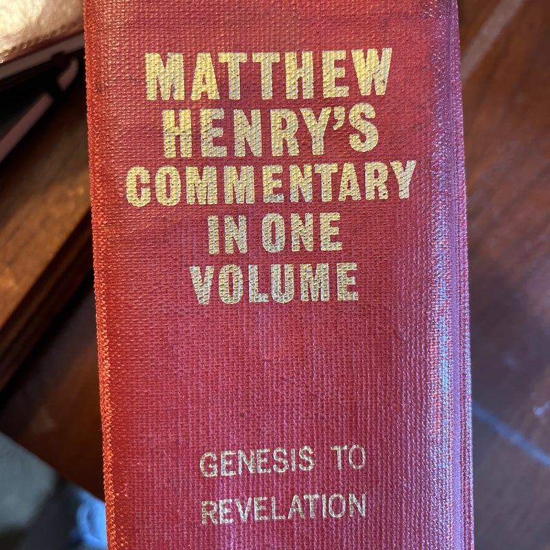 Matthew Henry’s Commentary in One Volume