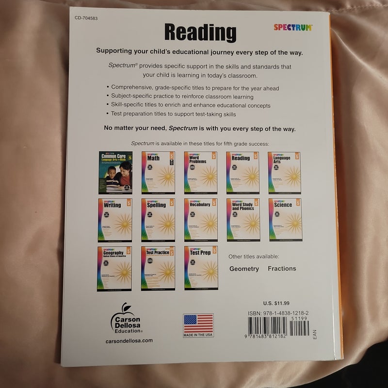 Spectrum Reading, Grade 5