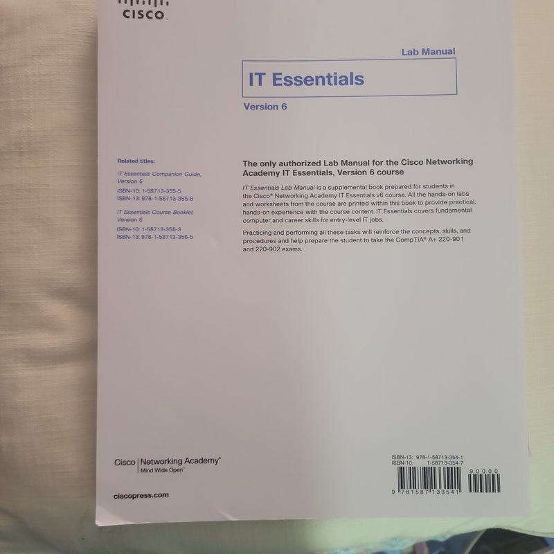 IT Essentials Lab Manual, Version 6