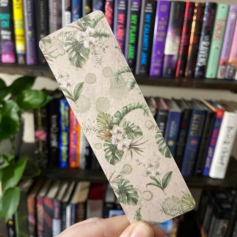 Gray Botanical Bookmark