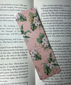 Pink Botanical Bookmark