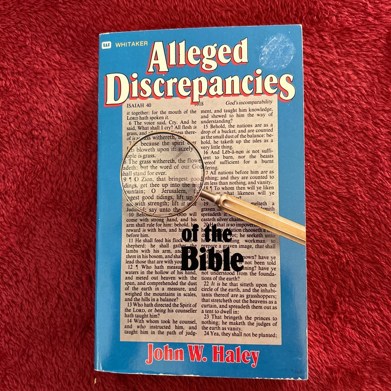 Alleged discrepancies of the Bible