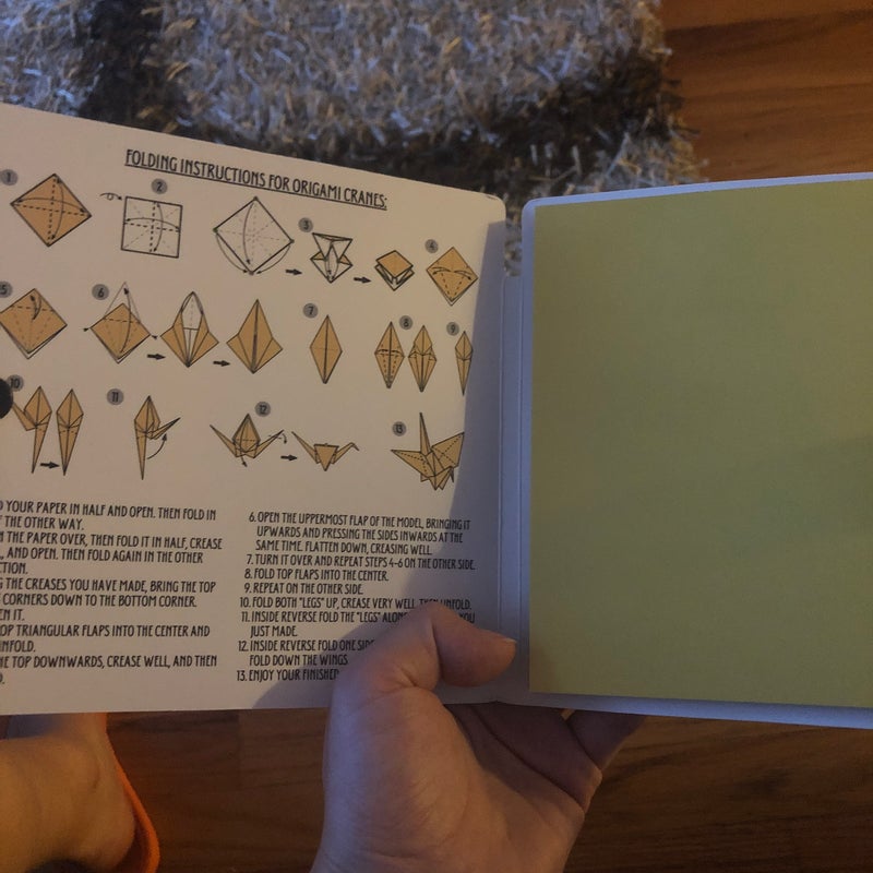 Owlcrate- Six Crimson Cranes inspired origami set