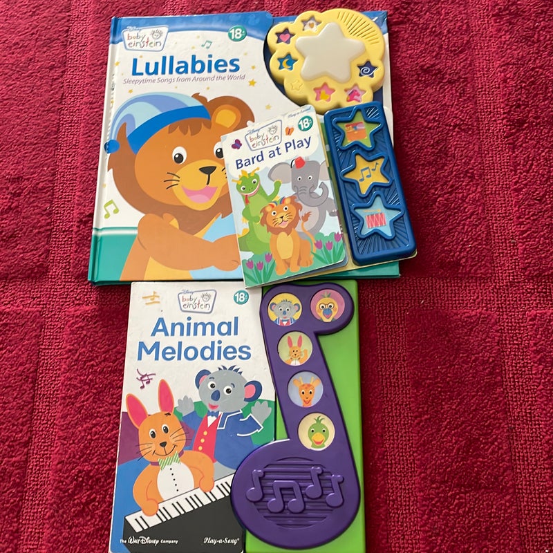 3 Baby Einstein books bundle