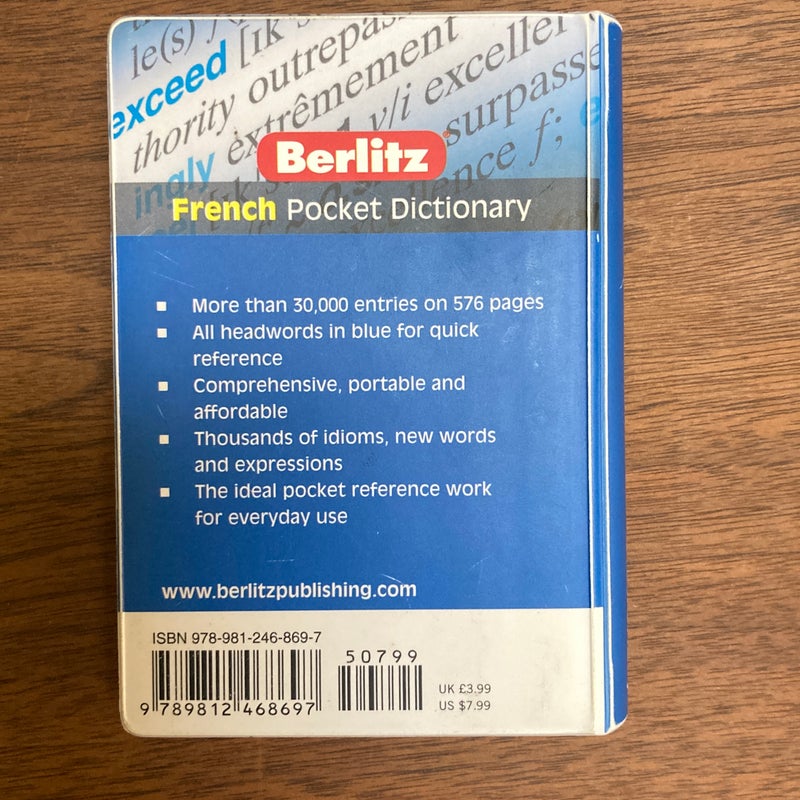 French - Berlitz Pocket Dictionary