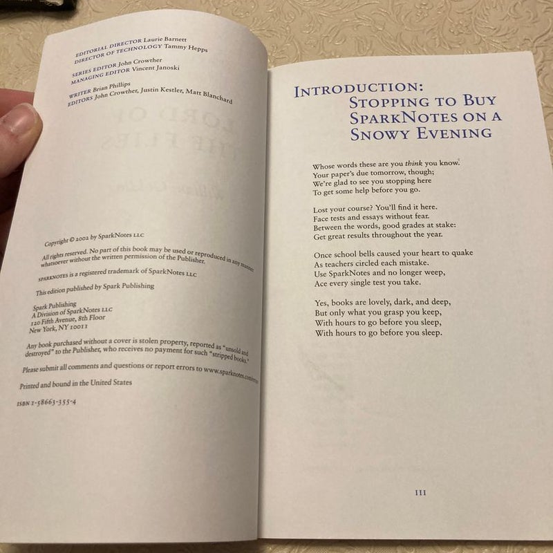 Lord of the Flies SparkNotes Literature Guide by SparkNotes, Paperback