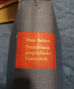 Deutschland Geographische Namenwelt 