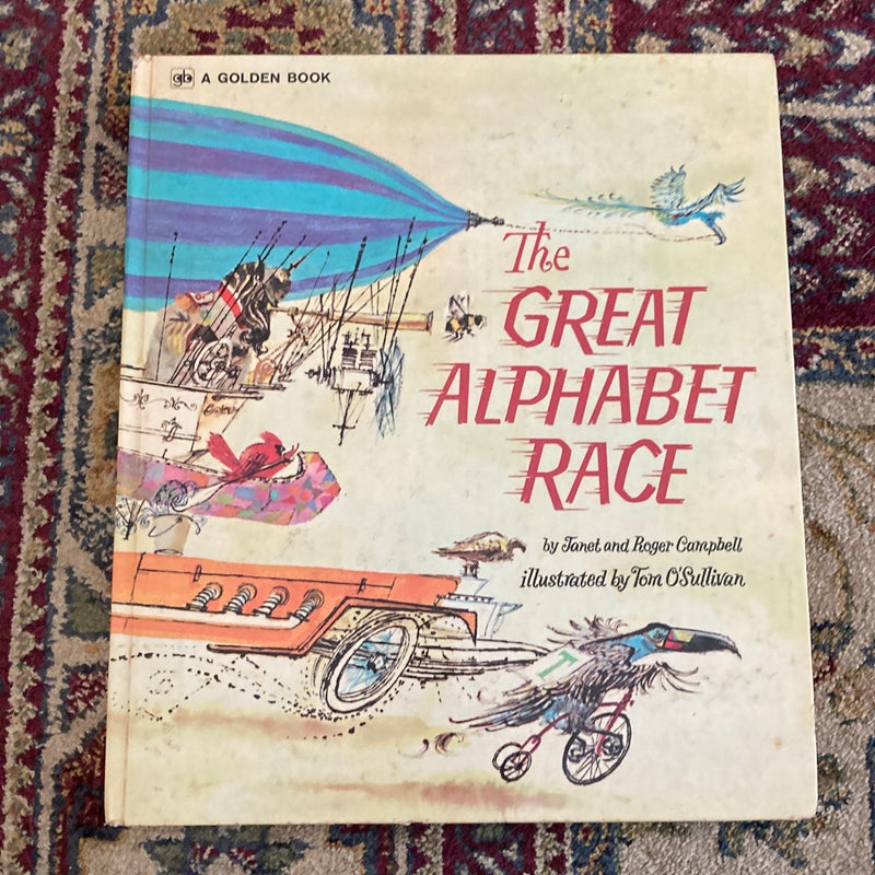 Giant Golden Book 1972 1st Ed The Great Alphabet Race