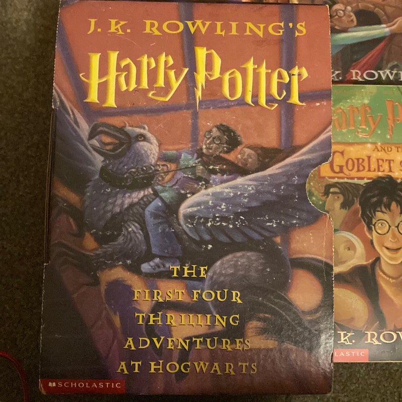 Boxed Set Harry Potter Paperback (Books 1-4) Scholastic copyright
