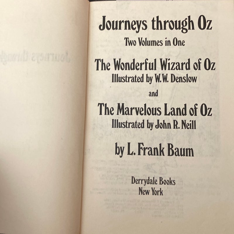 JOURNEY THROUGH OZ THE WONDERFUL WIZARD AND THE MARVELOUS LAND OF OZ