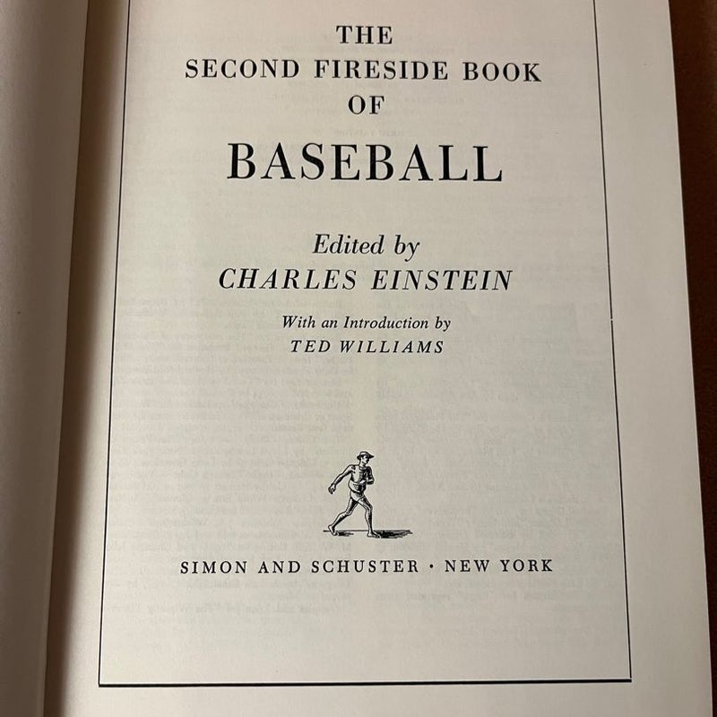 Vintage 1958 The Second Fireside Book of Baseball Edited By Charles Einstein