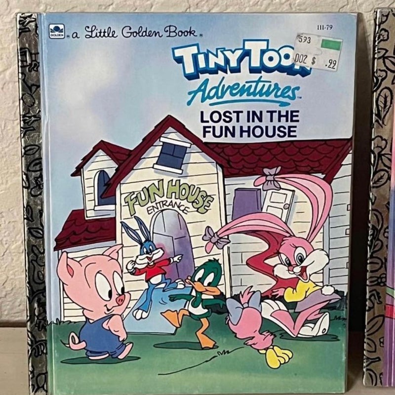 Vintage Tiny Toons Adventures Little Golden Books Warner Bros Baby Looney Tunes