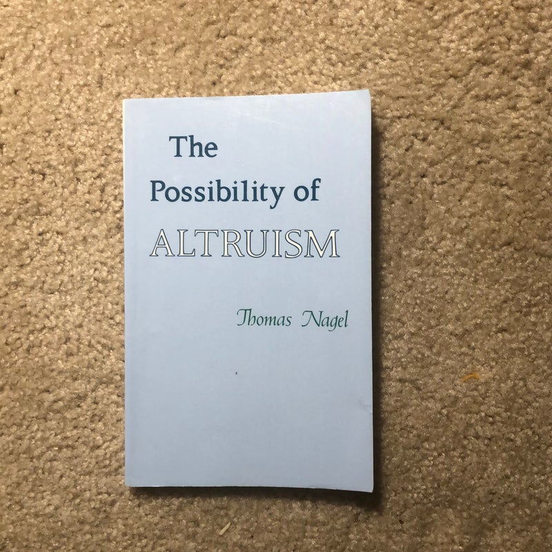 The Possibility of Altruism