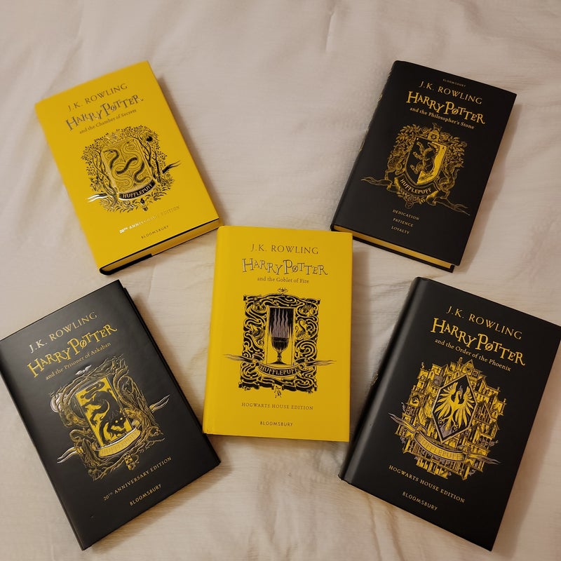 Harry Potter #1-5 Hufflepuff House Editions