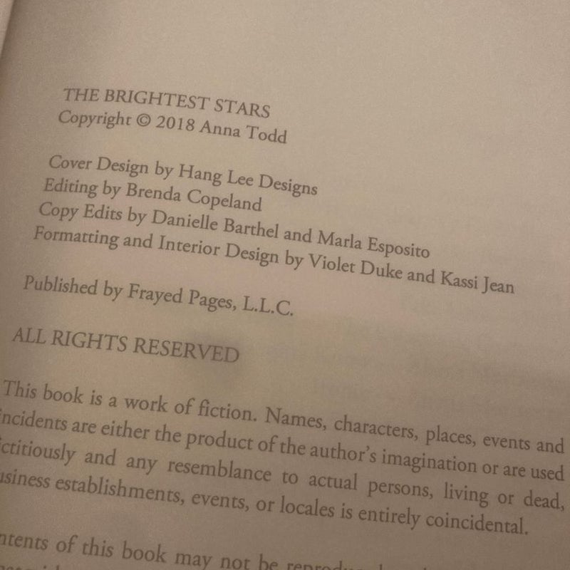 The Brightest Stars-First Printing