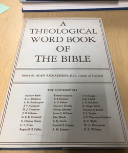 A Theological Word Book of the Bible