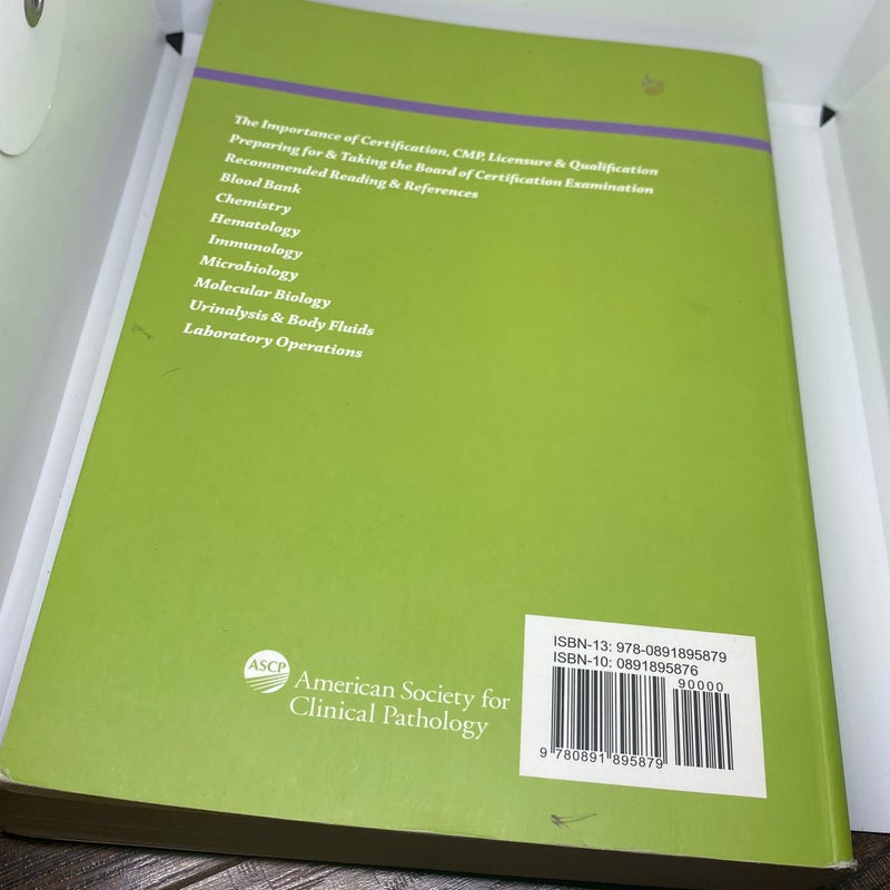 Boc Study Guide for the Clinical Laboratory Certification Examinations