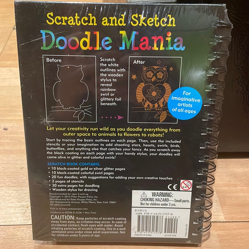 Scratch and Sketch Trace-Along Doodle Mania