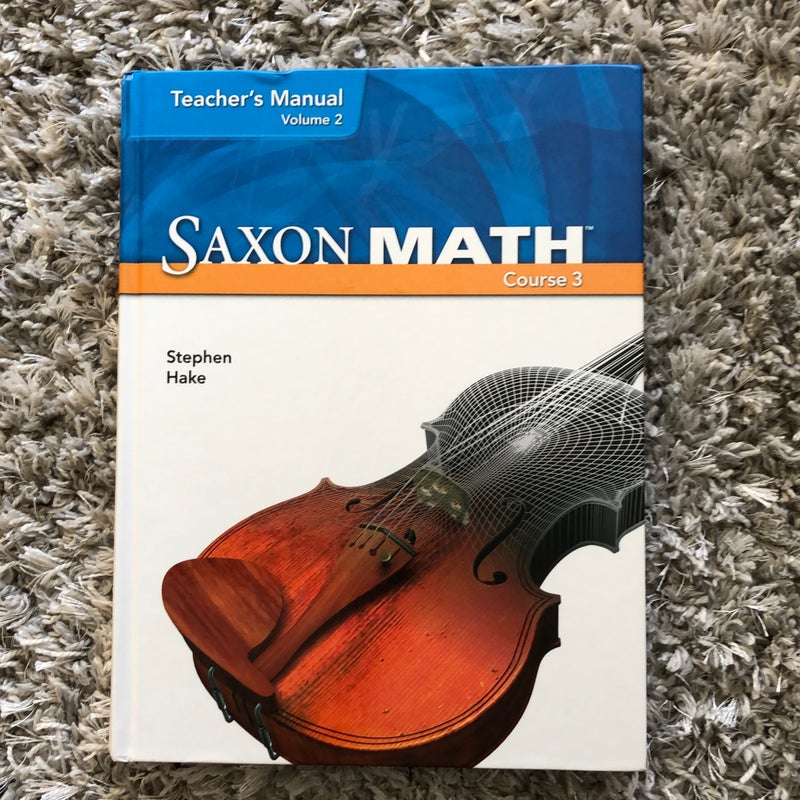 Saxon Math Course 3