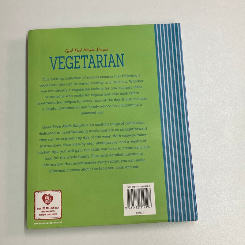 Good food made simple Vegetarian 