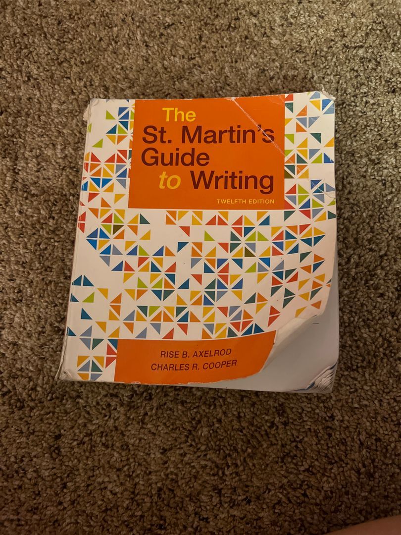 The St. Martin's Guide to Writing