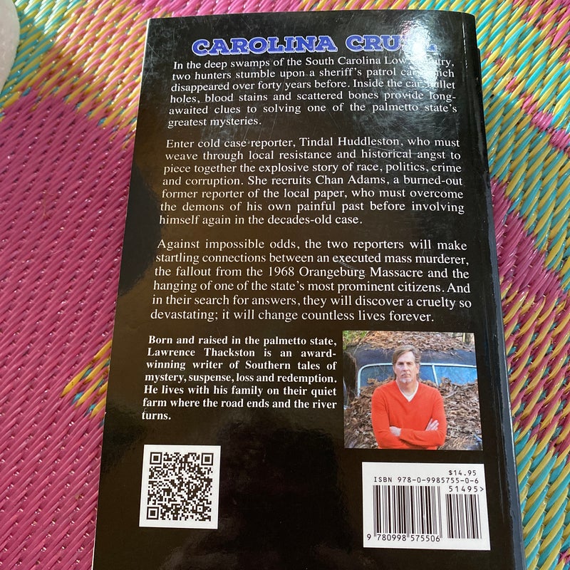 LOT of 2 •Lawrence Thackson  books TIDAL WAVES and Carolina Cruel 