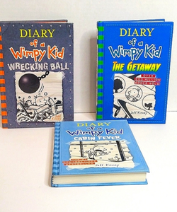 Diary of wimpy kid books (3)